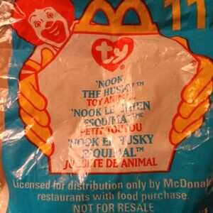 McDonald's ty Beanie Baby -- Nook the Husky